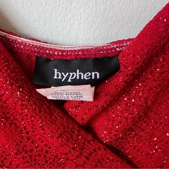 Vintage Hyphen Red Sparkly Midi Dress - Picture 5 of 6